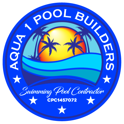 Aqua 1 Pools Logo link to home page
